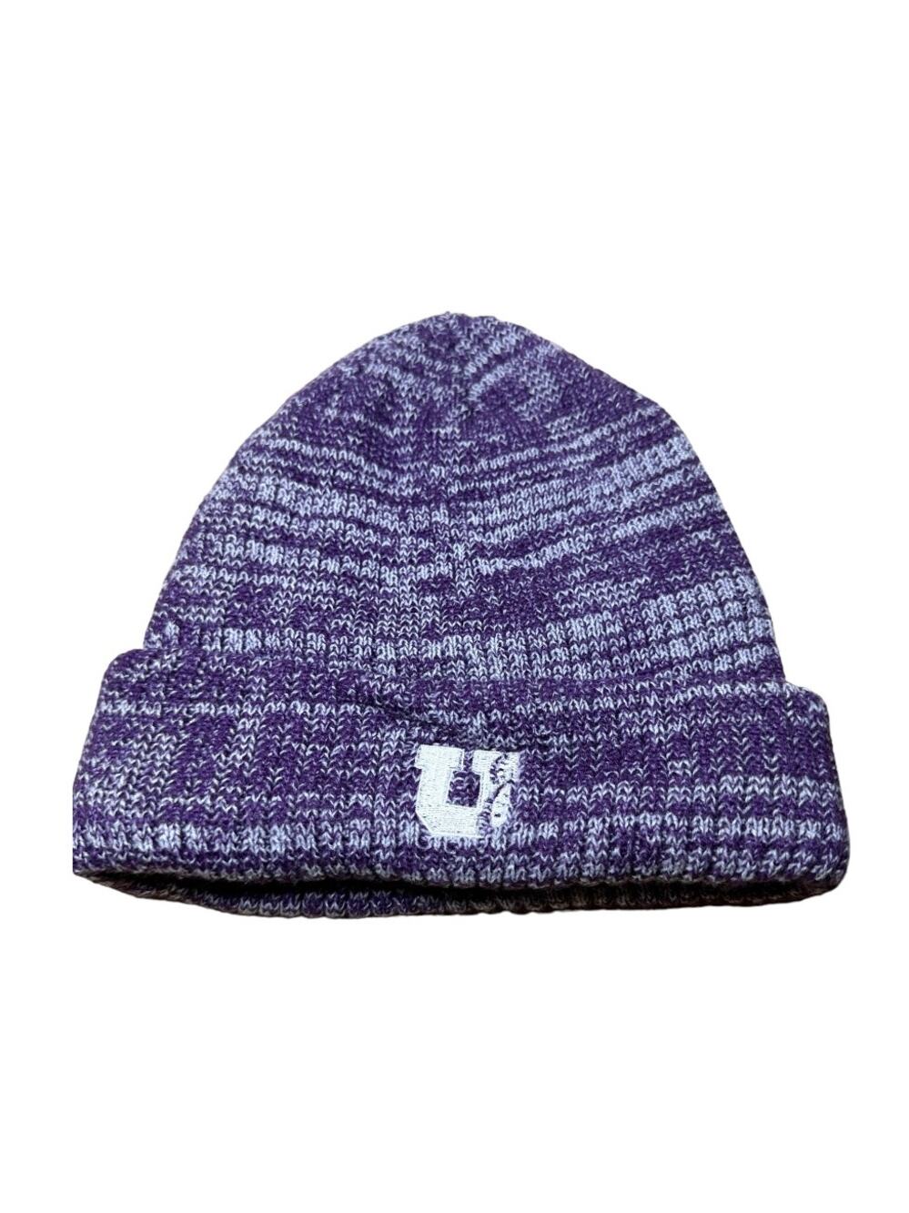 Apollo Beanie Winter Hat 100% Acrylic Chunky Knit Thinsulate Purple Marled OS
